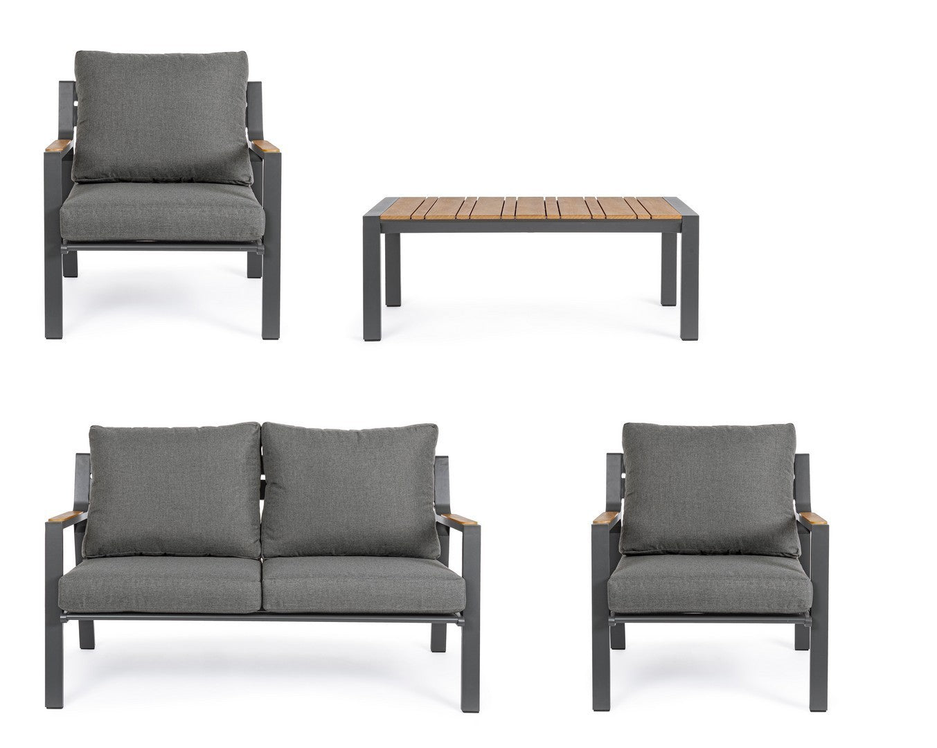 Salon de jardin Ernst anthracite