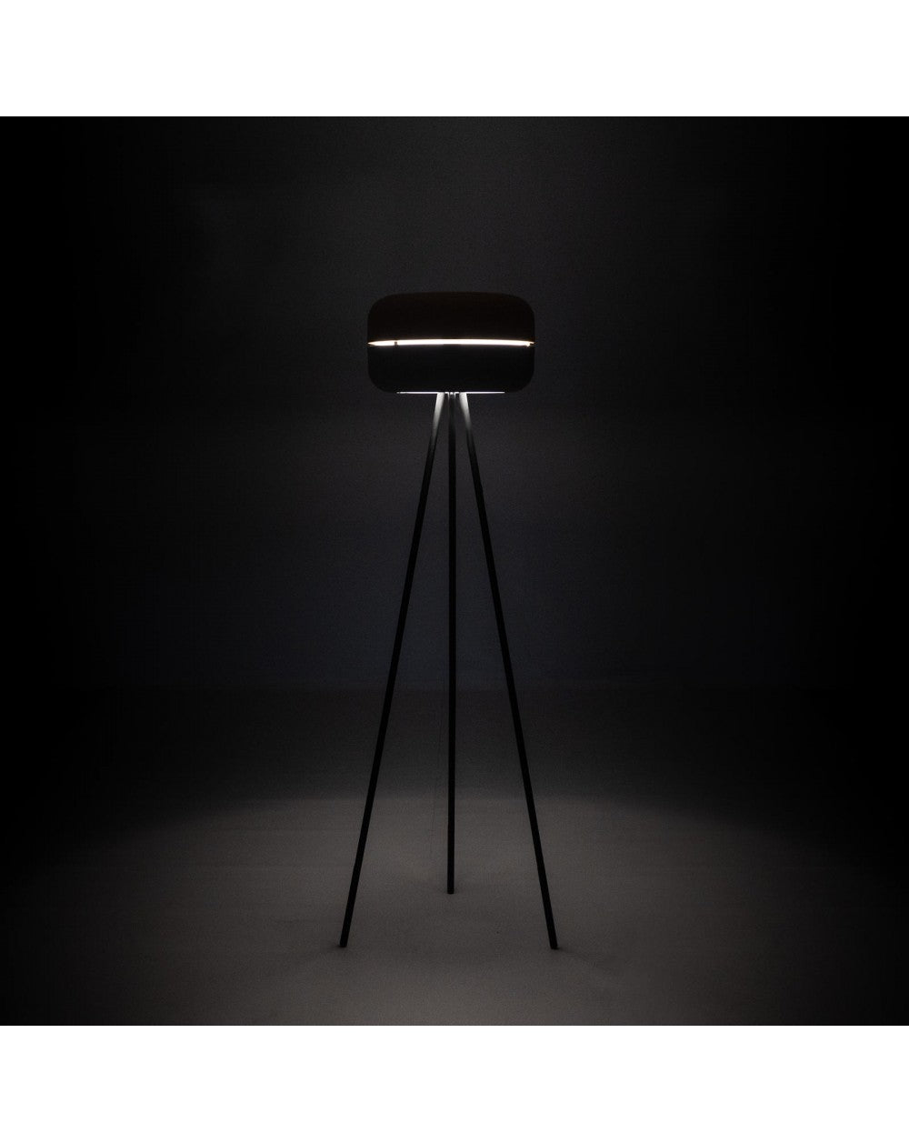 Lampadaire Idra en métal STS rose et gris