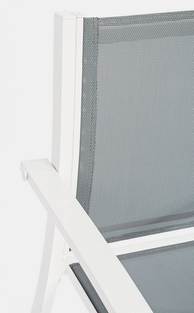 Salon de jardin 3 pièces en métal Auri blanc