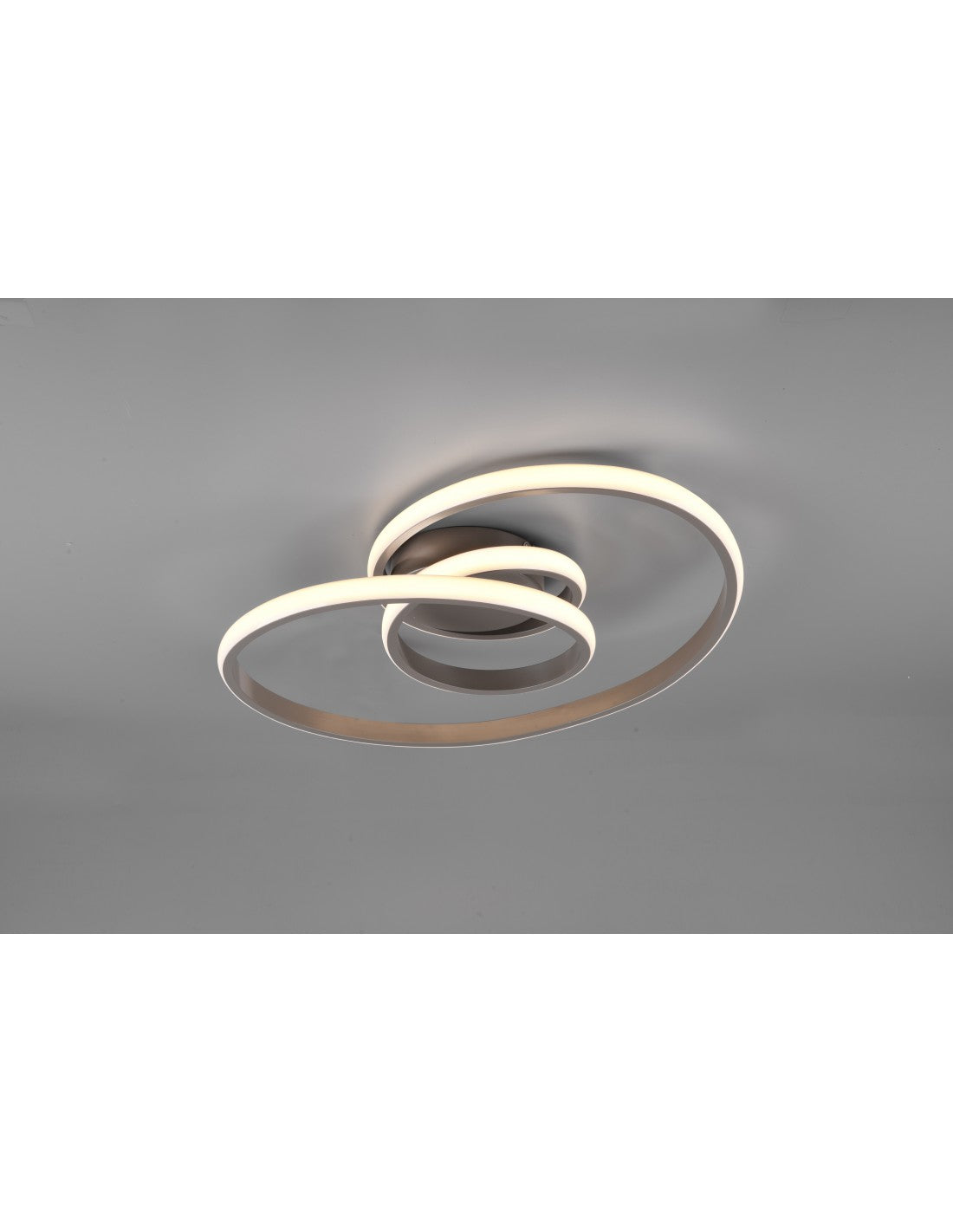 Plafonnier LED Sansa 18,5w Dimmable Nickel L53 cm Trio Lighting