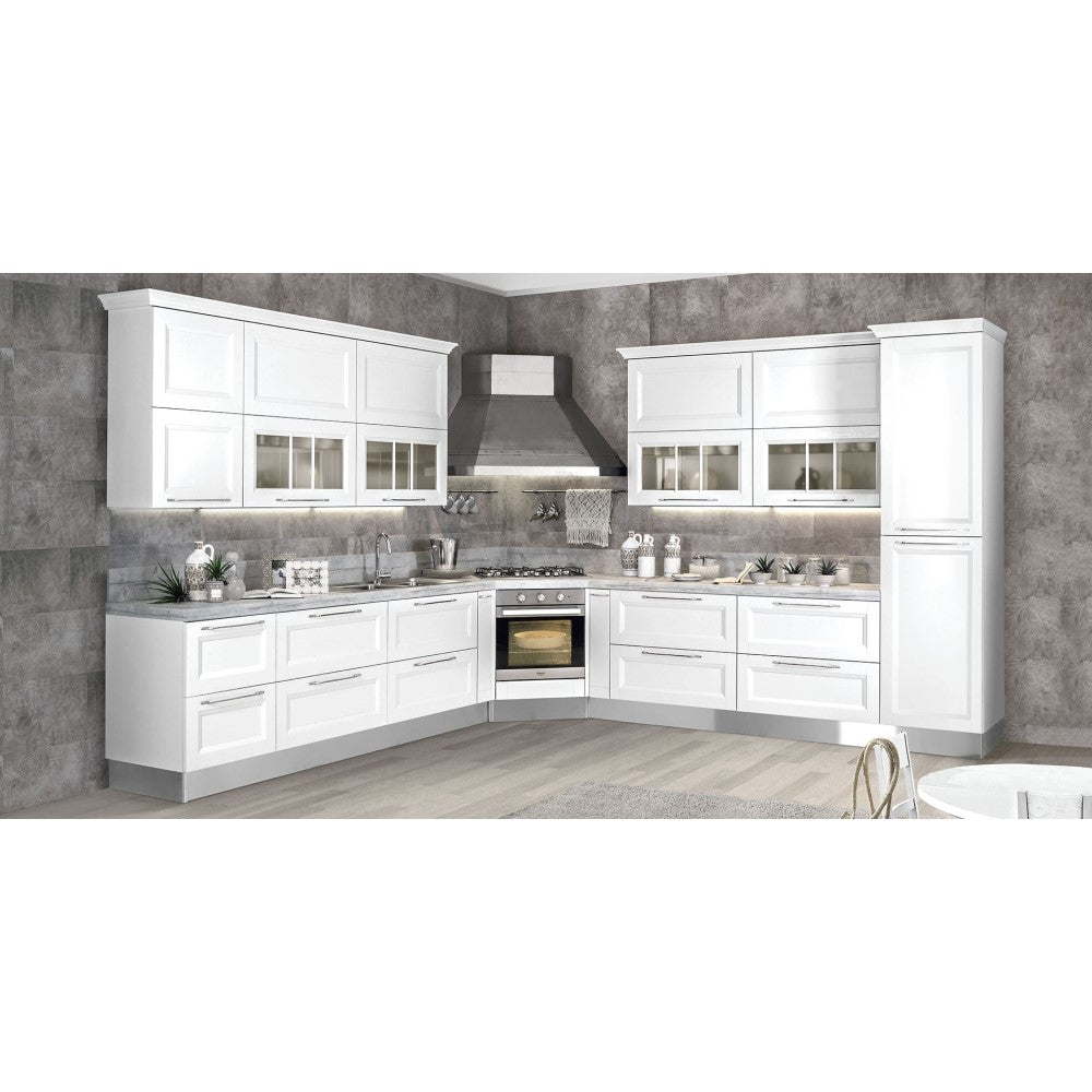 Hotte aspirante d'angle BROOKLYN en inox bruni 105x105 cm