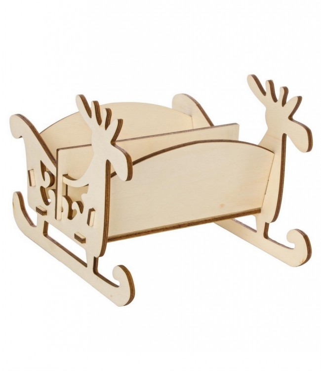 4x traîneau en bois de base