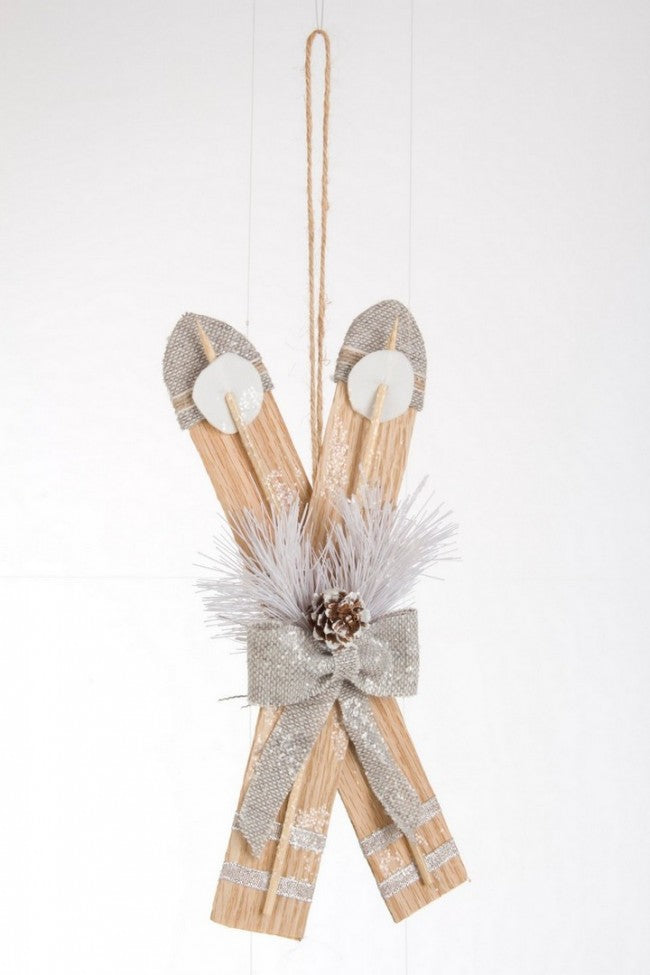 8x Charmant pendentif de ski