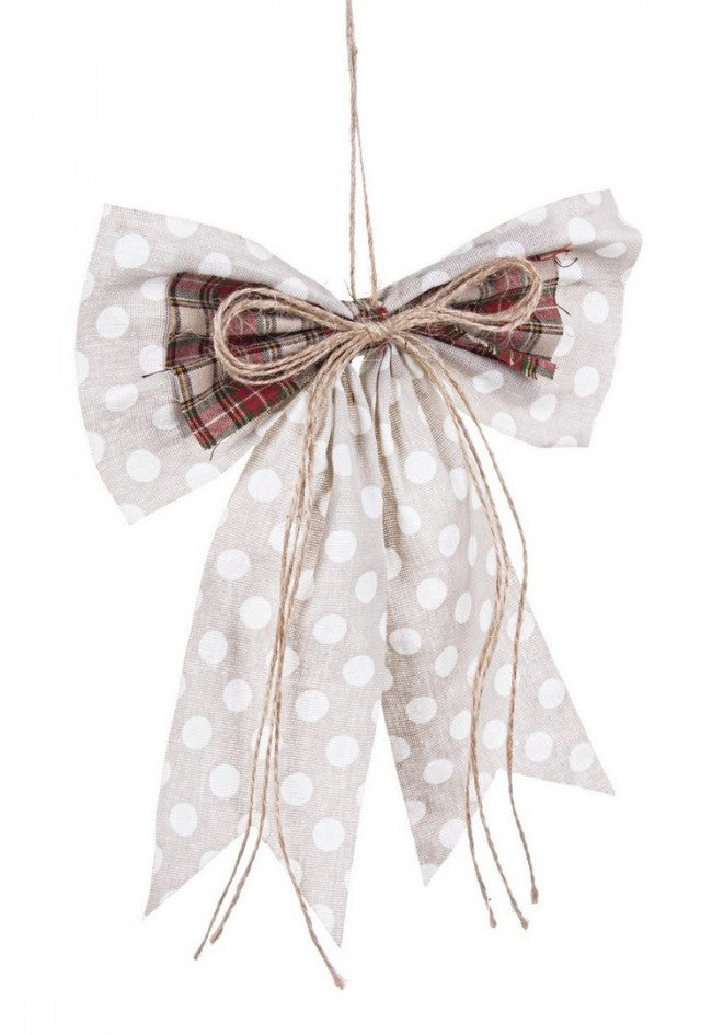 12x Pendentif nœud à pois York L