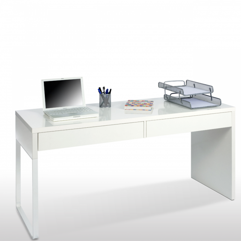 Bureau d'ordinateur Cm. 138 x 50 x 75h Blanc