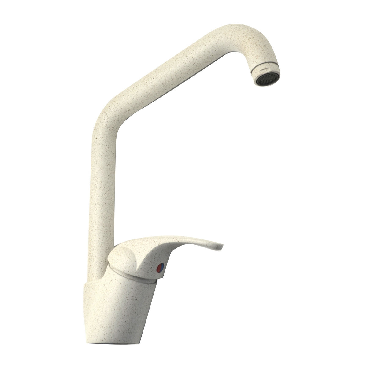 Mitigeur d'évier à bec pivotant mod. Avoine granitée série Quadro Marzia