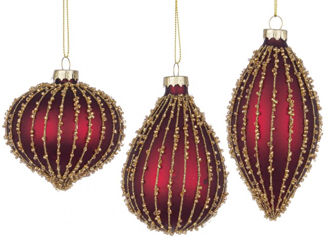 12x Pendentif Vt String Rouge Ass3