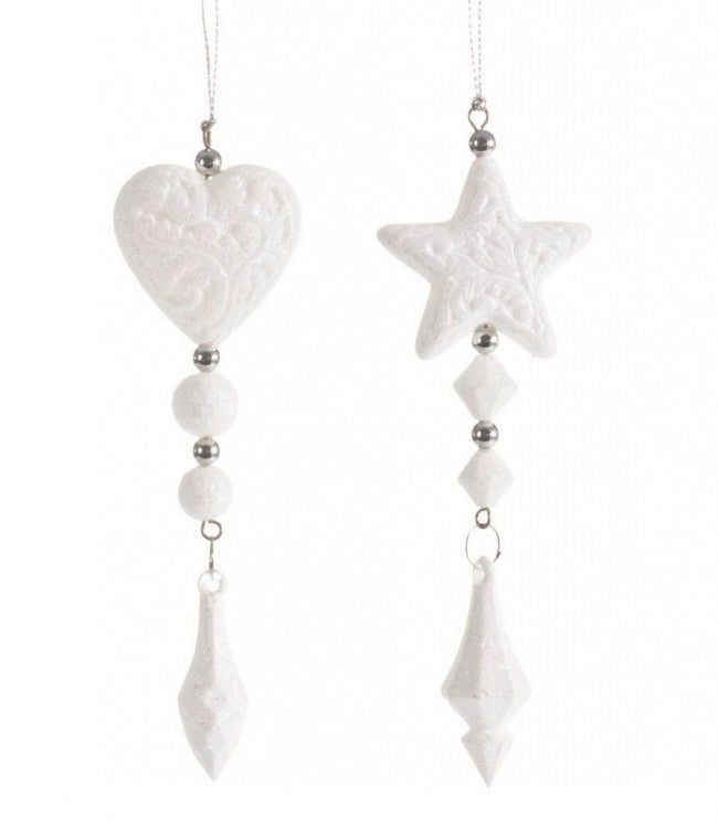 12x Pendentif Vogue Frenzy Cul Blanc