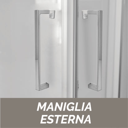 Porte de douche pivotante en cristal - Ligne Essential - 68-72 cm / Ouverture 50,5 cm