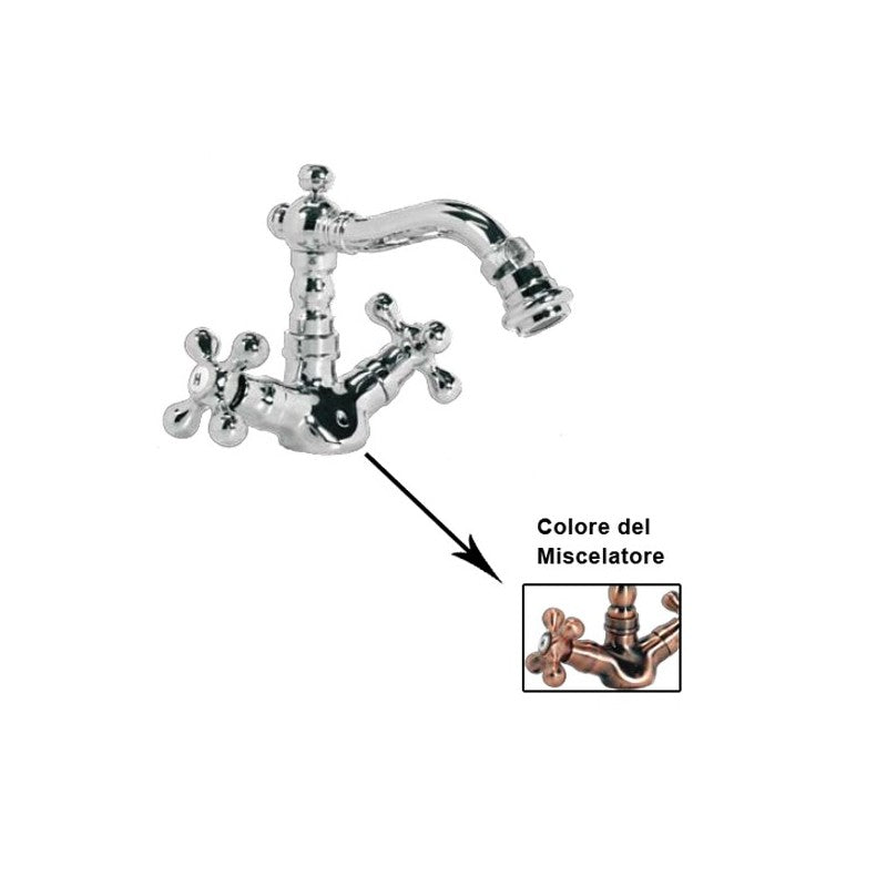 Mitigeur de bidet finition cuivre antique