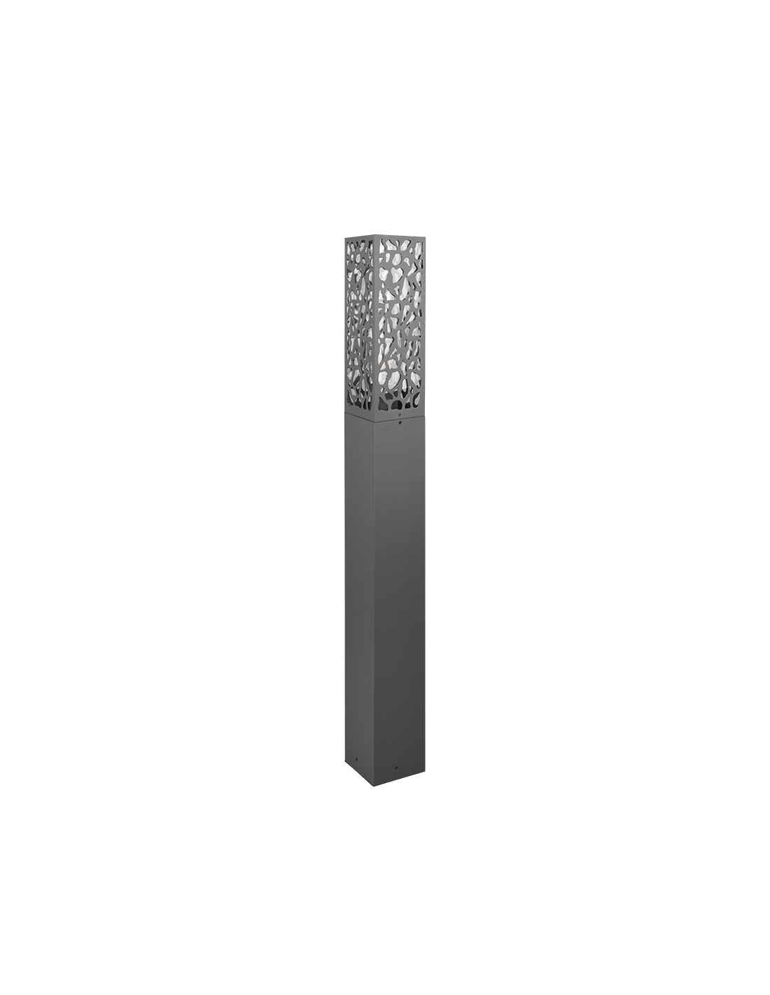 Cooper Anthracite Extérieur Rectangulaire Grand Poteau IP44 Trio Éclairage