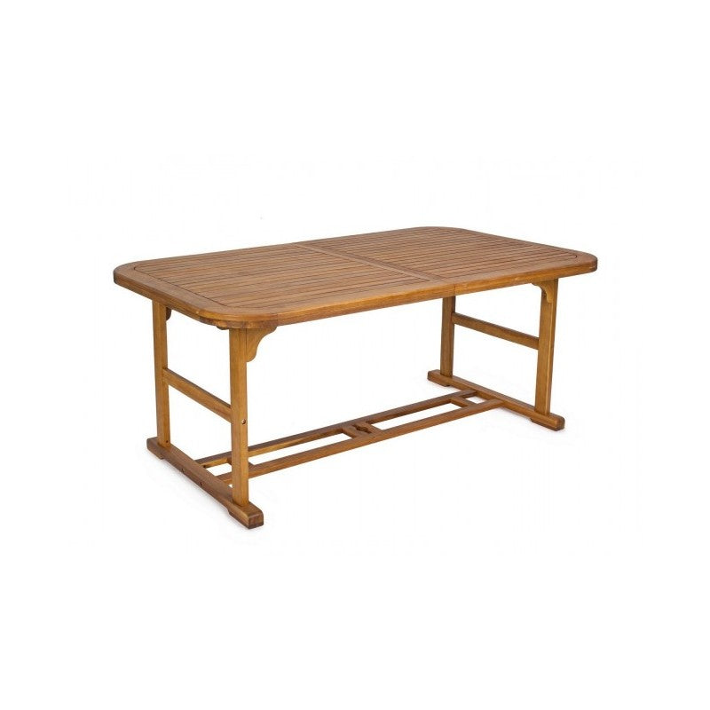 Table d'extérieur extensible Noemi en bois 180-240x100x h 74cm
