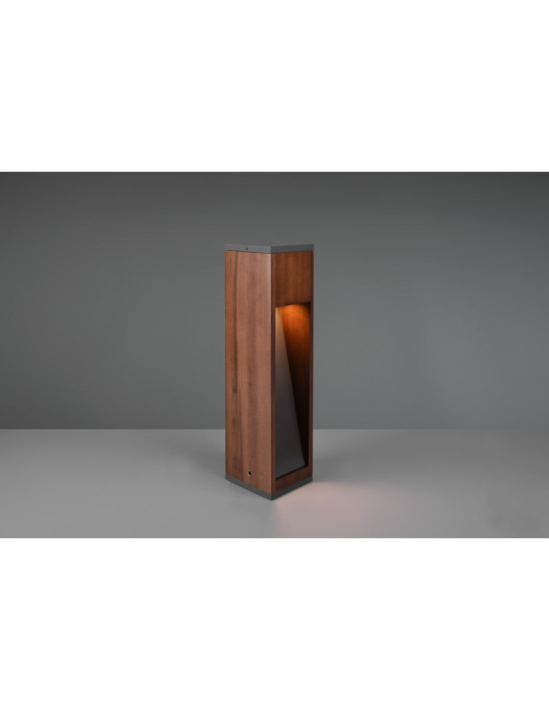 Borne Extérieure Canning GU10 Bois Naturel IP54 Trio Éclairage