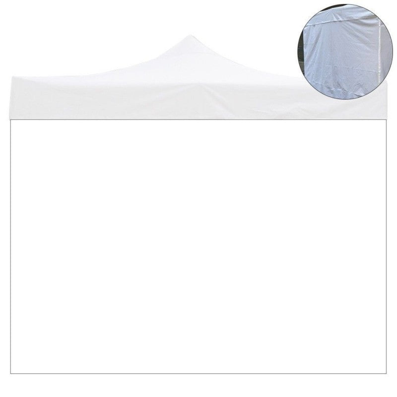 Housse latérale imperméable blanche pour tonnelle pliable 300x600 cm