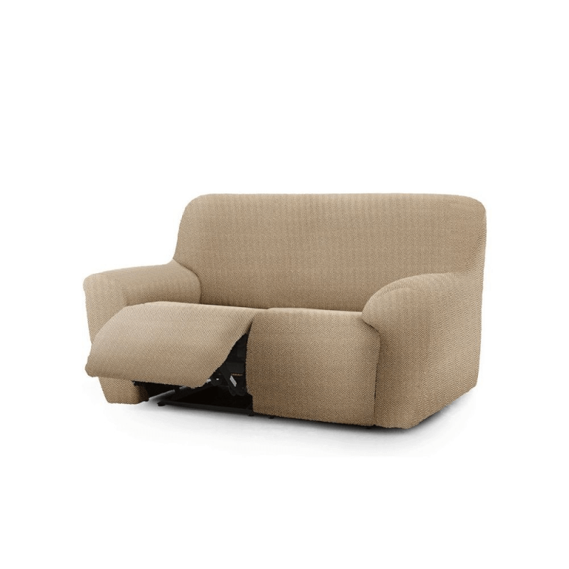 Housse de canapé inclinable Jaz 2 places beige 150-200