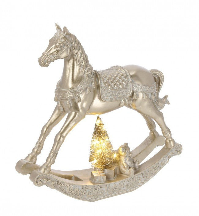 2x Cheval à Bascule Edwyn Champagne H29