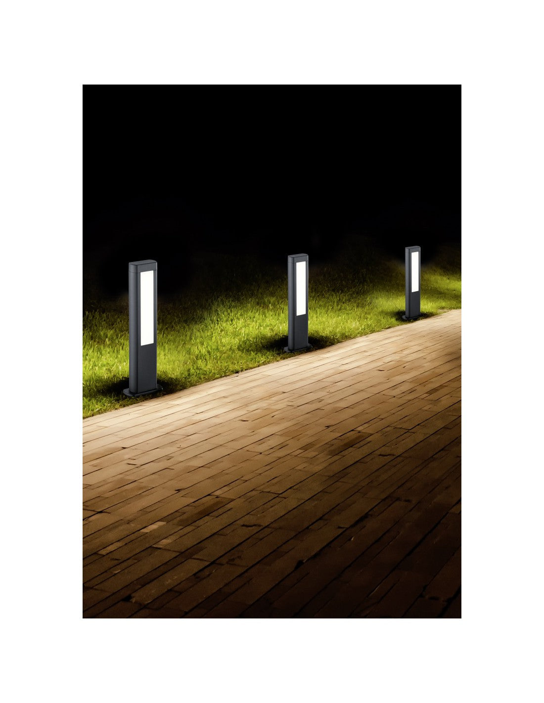 Mât Bas Extérieur Rhin Led IP54 Anthracite H50 cm Trio Luminaire