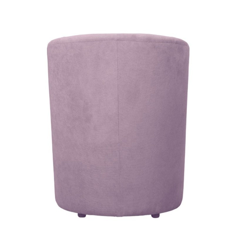 Fauteuil en tissu avec pouf amovible DJERBA Rose Antique 63,5x 62,5x h76 cm