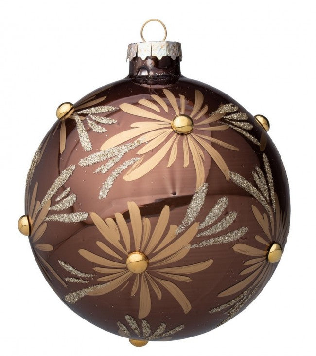 8x Sphère Vt Daisy Marron