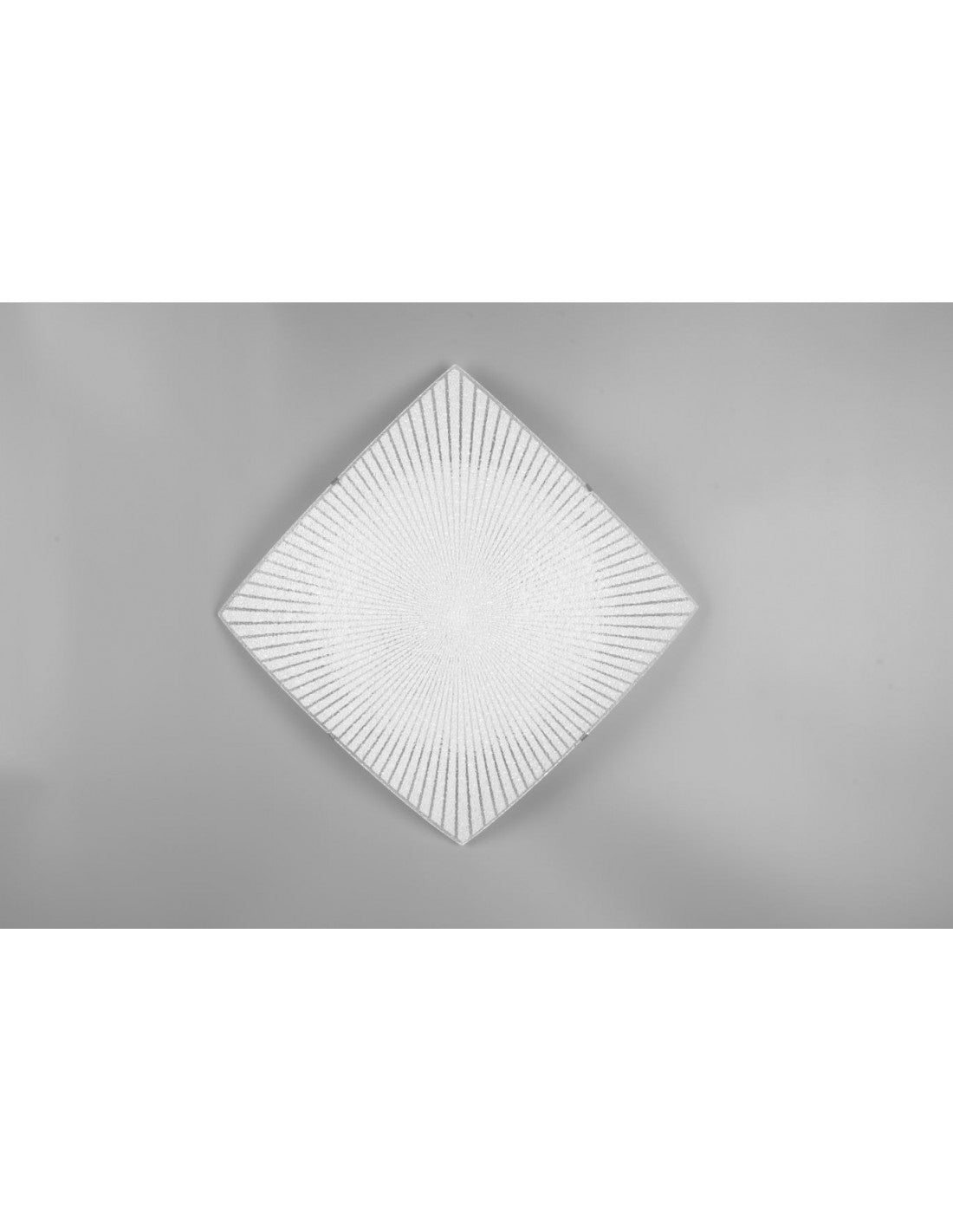 Plafonnier carré en verre transparent Elisa 2xE27 Trio Lighting