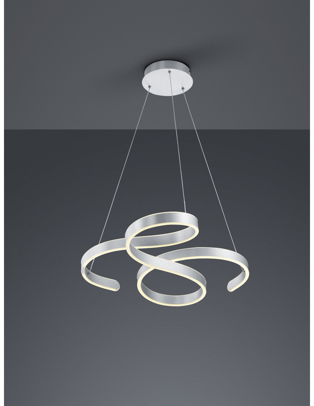 Francis Vortici Suspension Aluminium LED 52w Dimmable Trio Éclairage