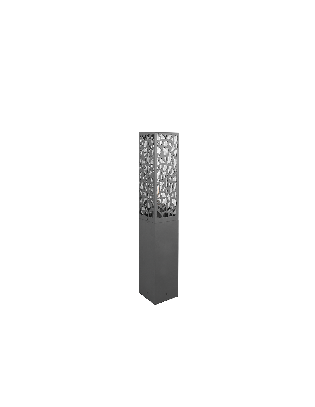 Borne d'extérieur lumineuse Cooper Anthracite IP44 Trio H60 cm