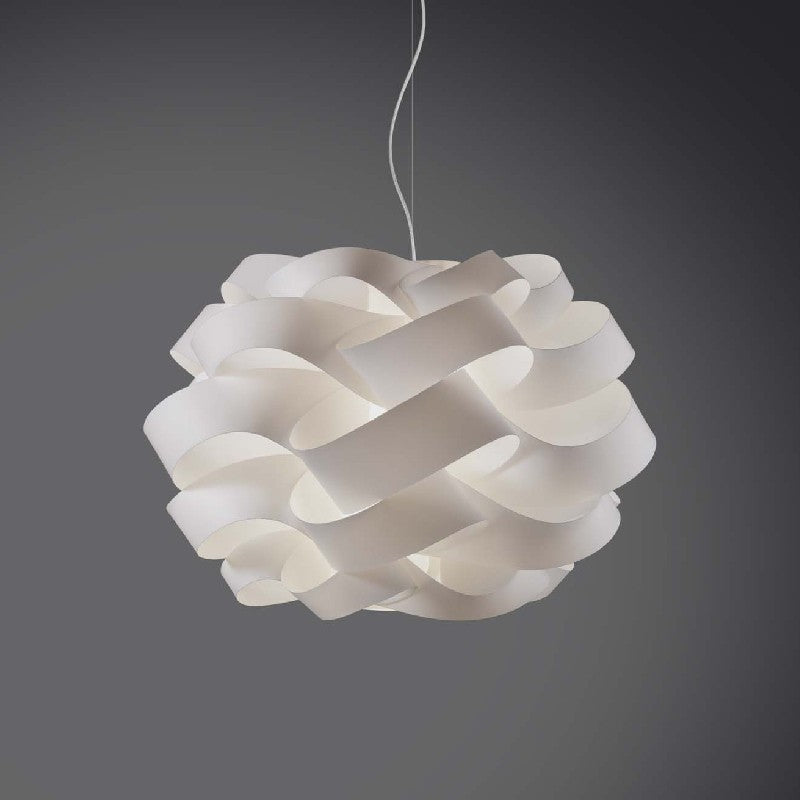 Lustre suspension trois lumières CLOUD Blanc diamètre 75x h50cm