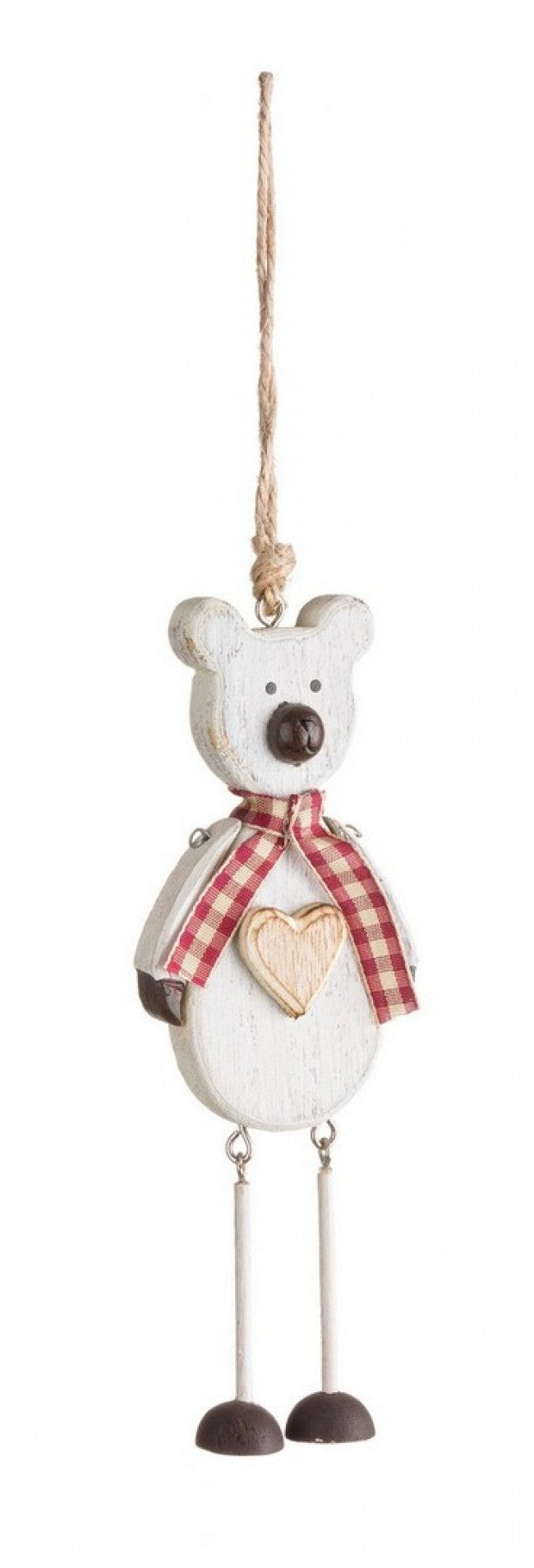 12x Pendentif Felix Teddy Blanc