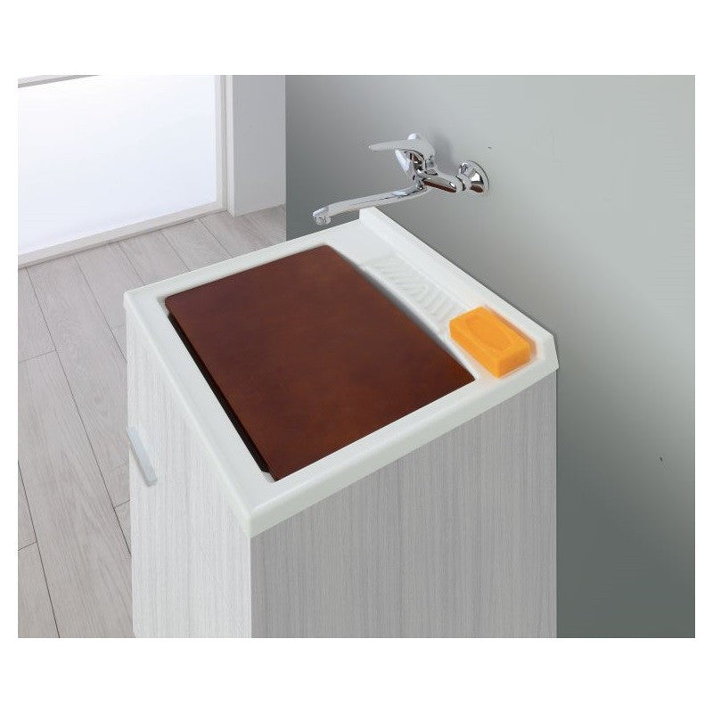 Évier 1 porte Gris 50x50x h83 cm