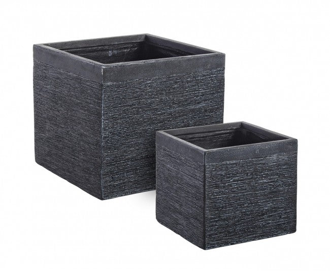 Set2 P.Vase Graffiti Qu Noir Bas