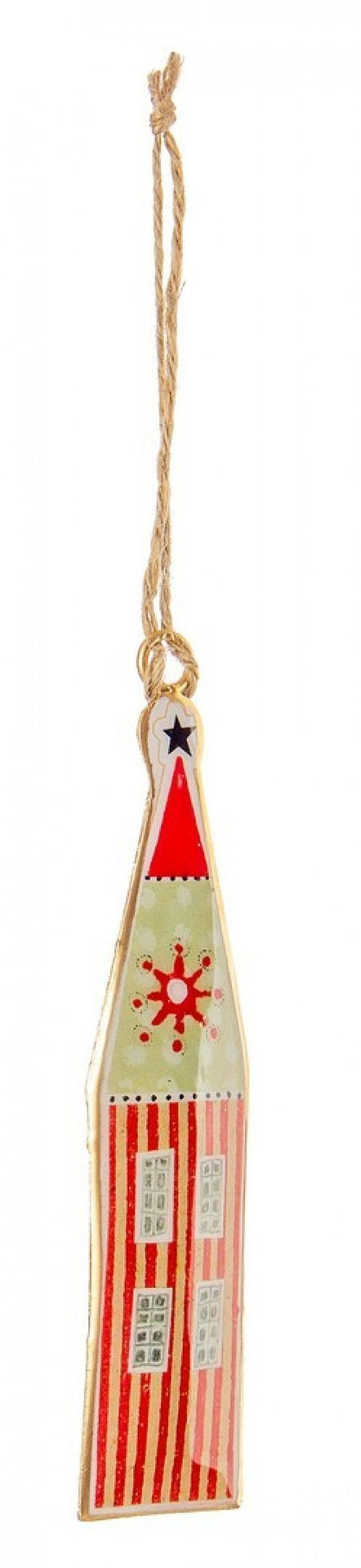 12x Pendentif Habitat Maison Rayé