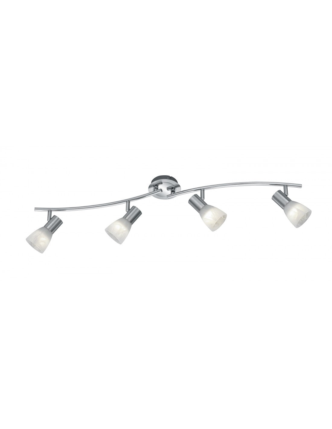 Plafonnier 4 Spots E14 Orientables Levisto Nichel Trio Lighting
