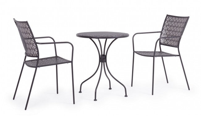 4x Chaise C-Br Lizette Anthracite