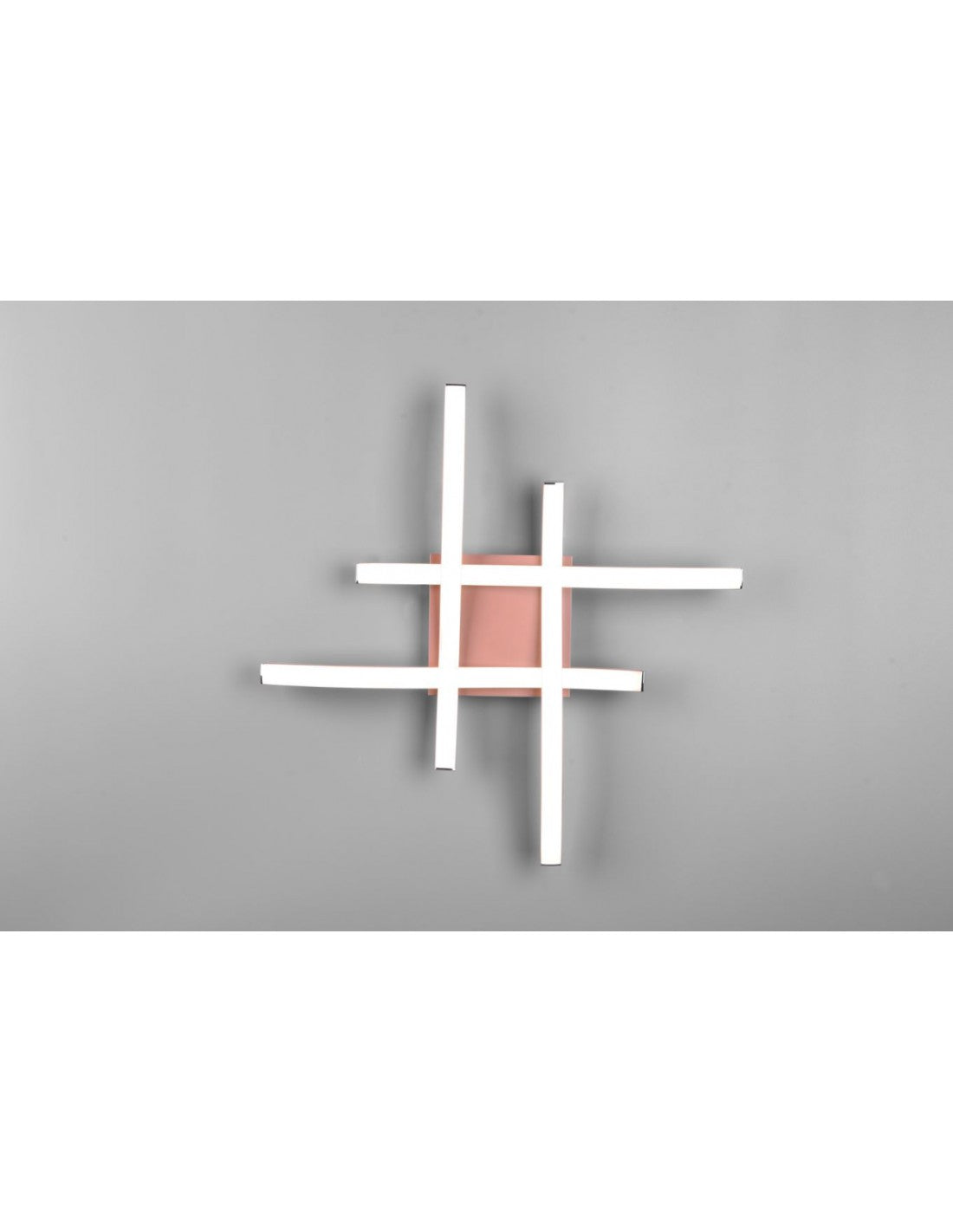 Plafonnier moderne Design Hashtag Route Rose Gold Led 4000k Trio Lighting