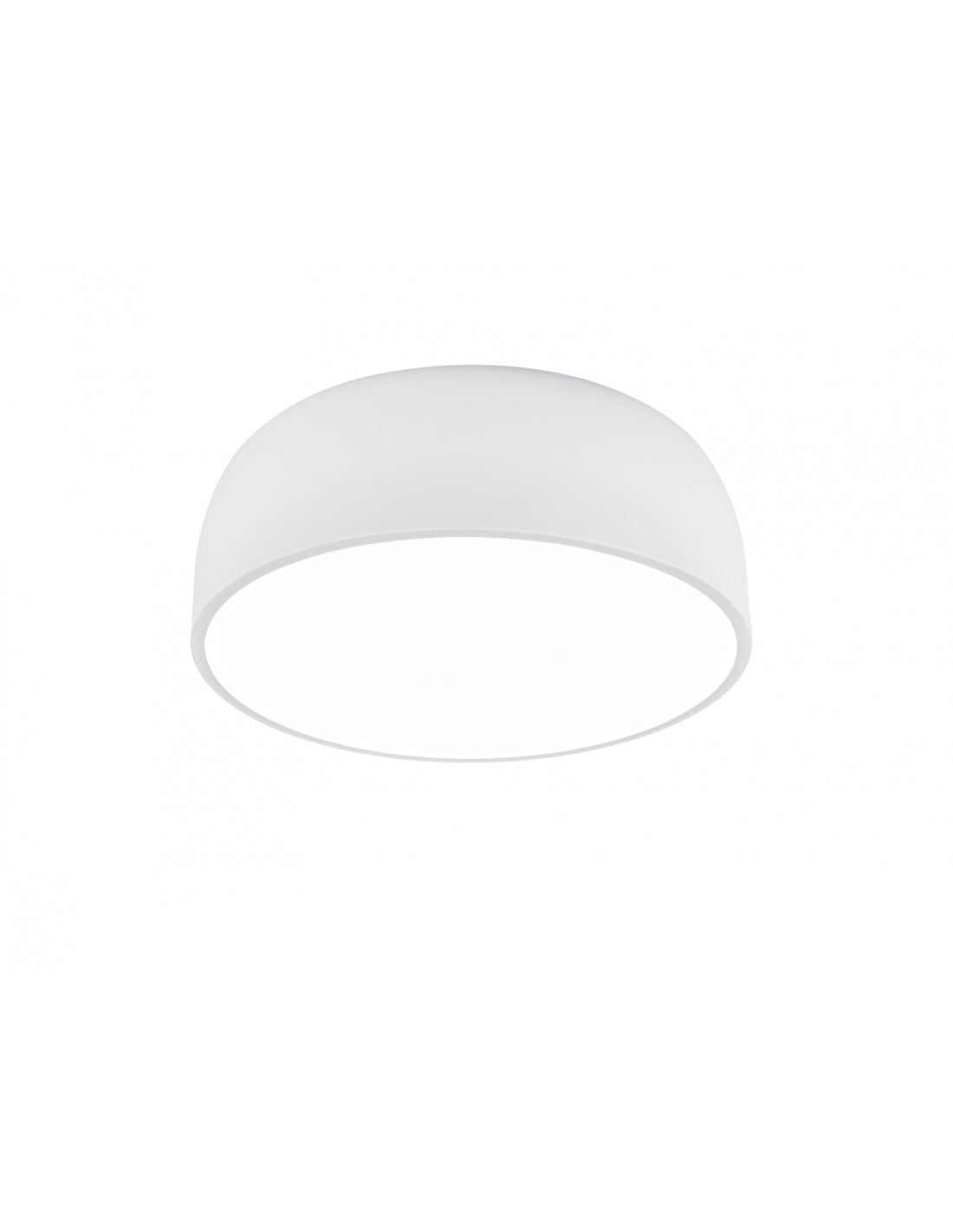 Plafonnier Rond Moderne 4 Lumières Baron Blanc Mat Trio Lighting