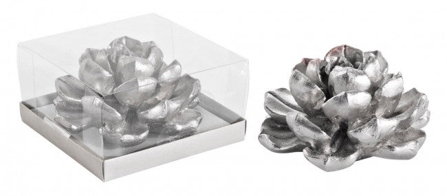 8x bougie romantique en argent