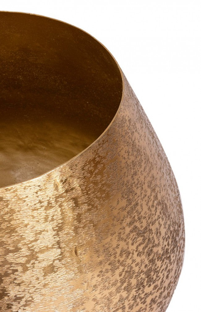 Ensemble de 3 vases dorés Varanasi