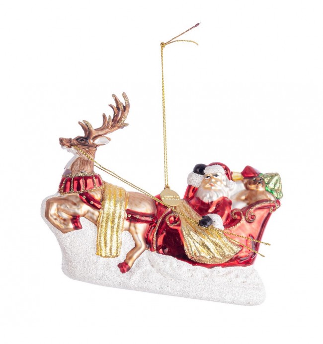 6x Pendentif Village Santa C. Vt