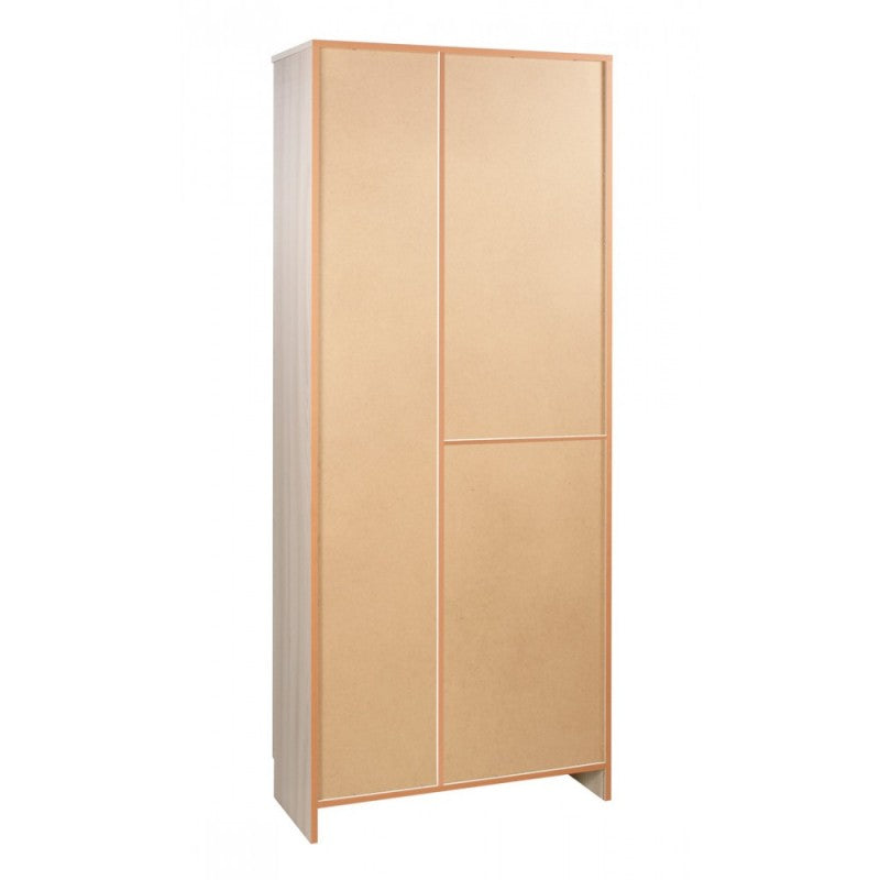 Armoire polyvalente avec trois portes et un tiroir en Light Olmo 77x34x h183 cm