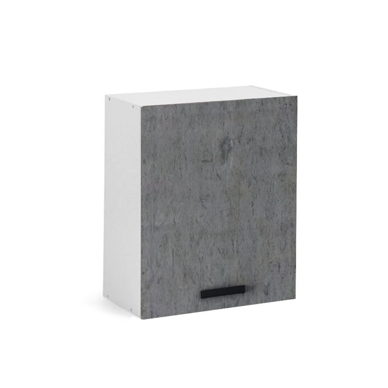 Élément mural de cuisine gris ciment avec 1 porte 60x32xH 72 cm