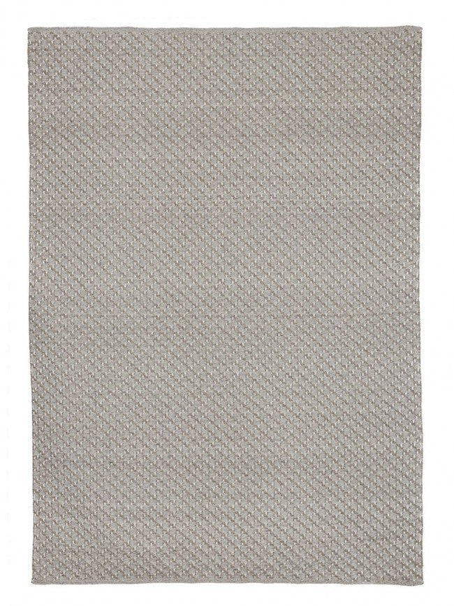 Tapis d'extérieur gris en fibre synthétique fait main 230x350