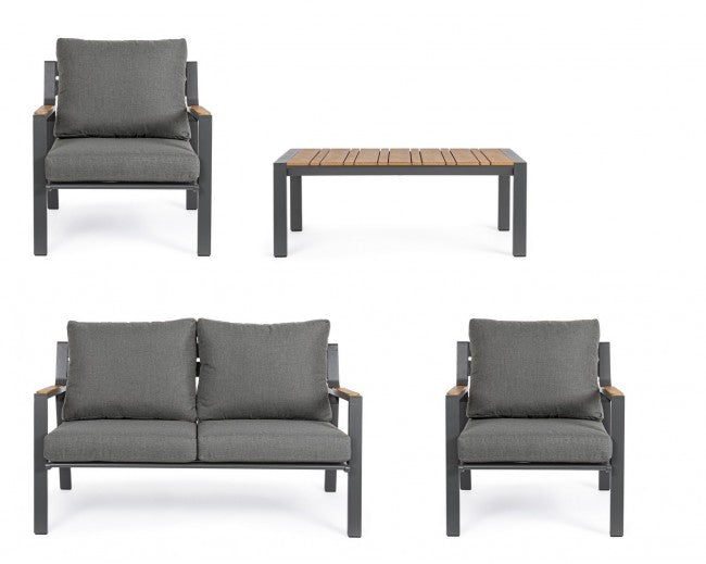 Salon de jardin Ernst anthracite