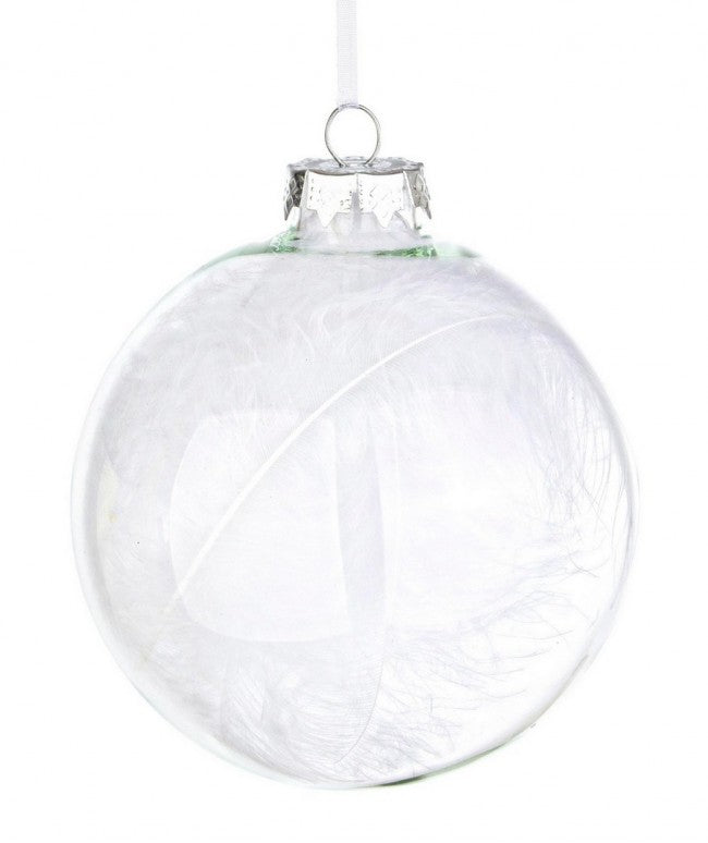 8x Sphère Vt Plumage Blanc D100