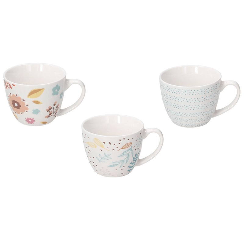 Tasse à café 80 cc Naif New Bone China Botanical