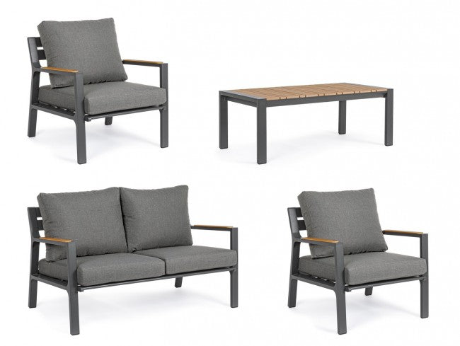Salon de jardin Ernst anthracite
