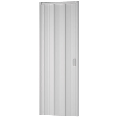 Porte d'ameublement intérieure pliante blanche - 100x214 cm