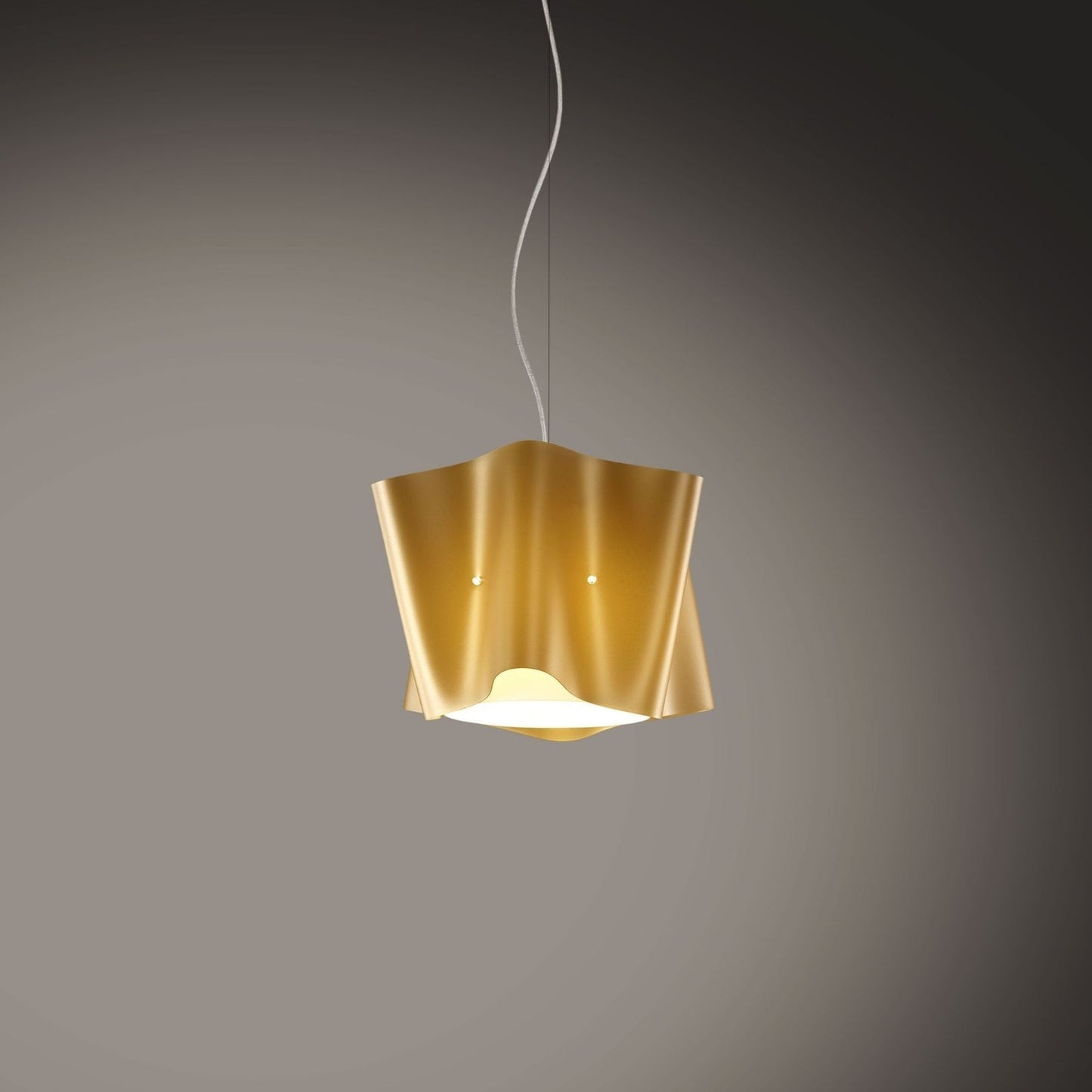 Suspension New Gold en métal chromé cm. 25x25