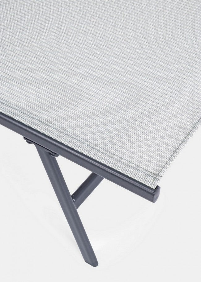 Transat Arent en acier et avec accoudoirs anthracite 69h cm