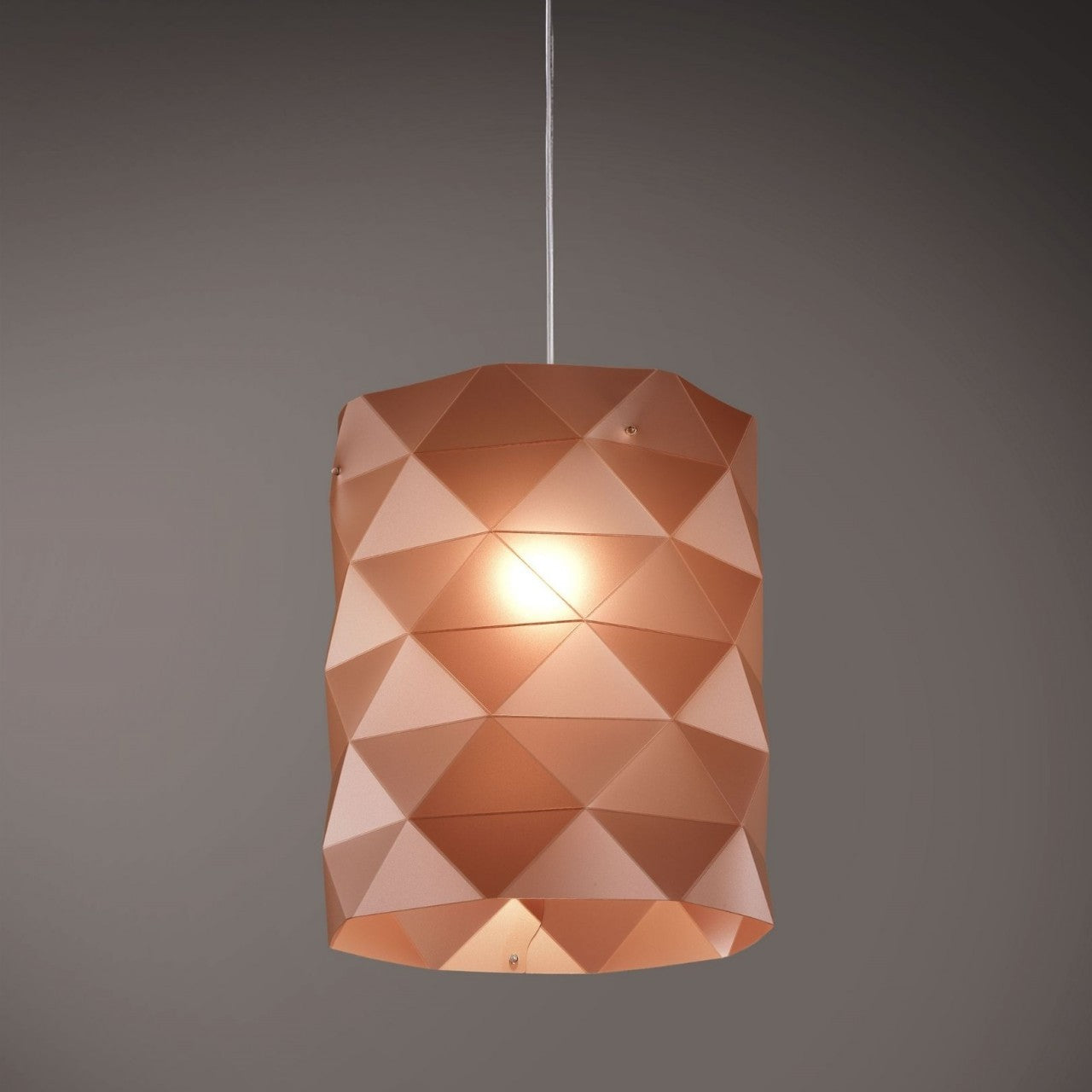 Suspension en cuivre en métal chromé Cm. 27x32h