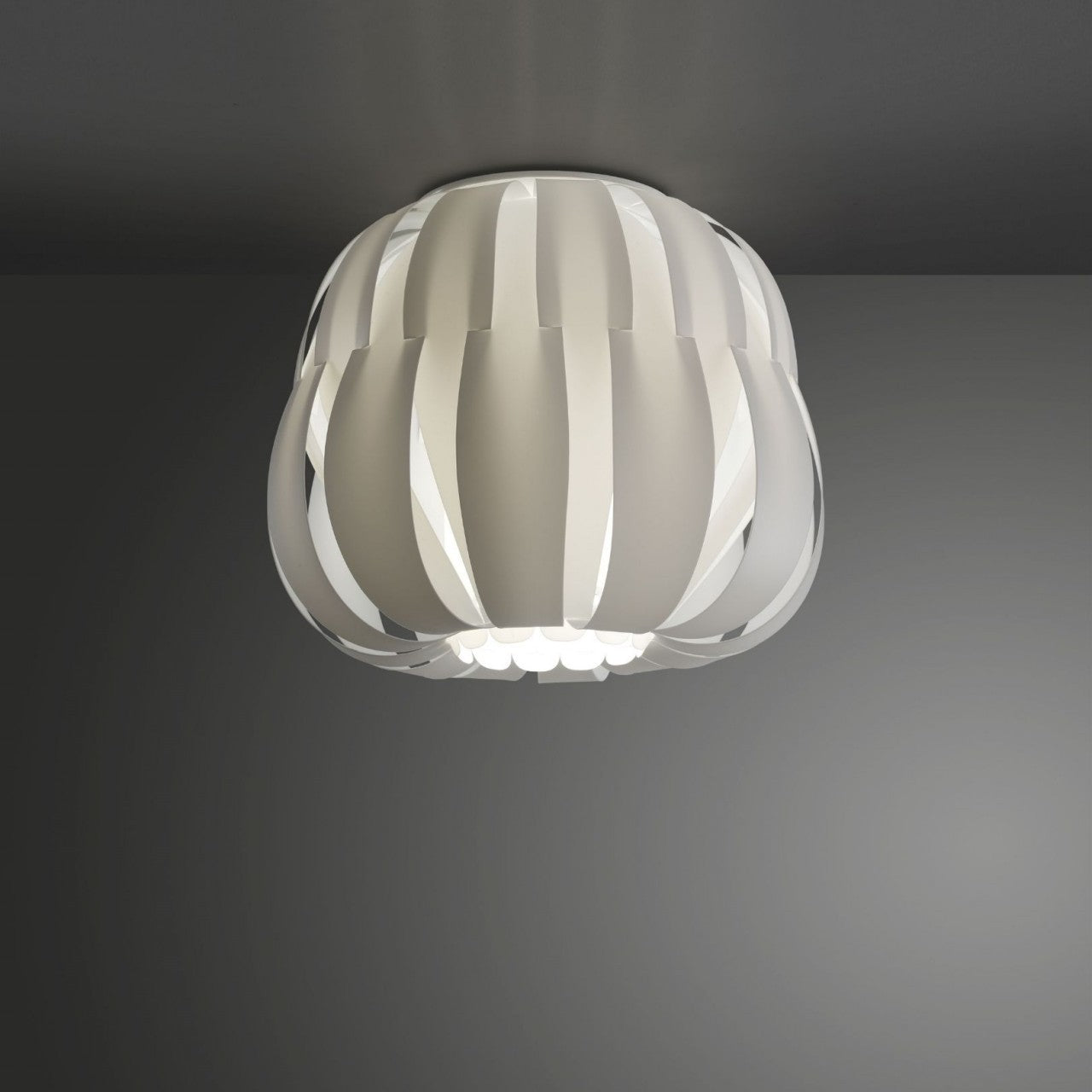 Plafonnier blanc cm. 29x23h